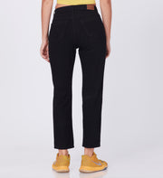 Blum Denim Women's (1441) Black Skinny/Pencil Fit High Waist: Single Button, Ankle Length, Stretchable Knitted Denim Jeans