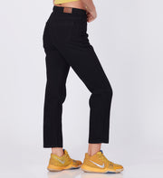 Blum Denim Women's (1441) Black Skinny/Pencil Fit High Waist: Single Button, Ankle Length, Stretchable Knitted Denim Jeans