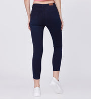 Blum Denim Women's (11851) Dark Blue Skinny Fit High Waist Knitted Denim Jeans: Elevate Your Style with Ankle-Length Comfort and Versatility