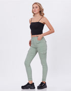 Blum Denim Women's (1612) Pista Skinny Fit High-Waist Cargo/Joggers: Ankle-Length Stretchable Knitted Denim Jeans for Effortless Style