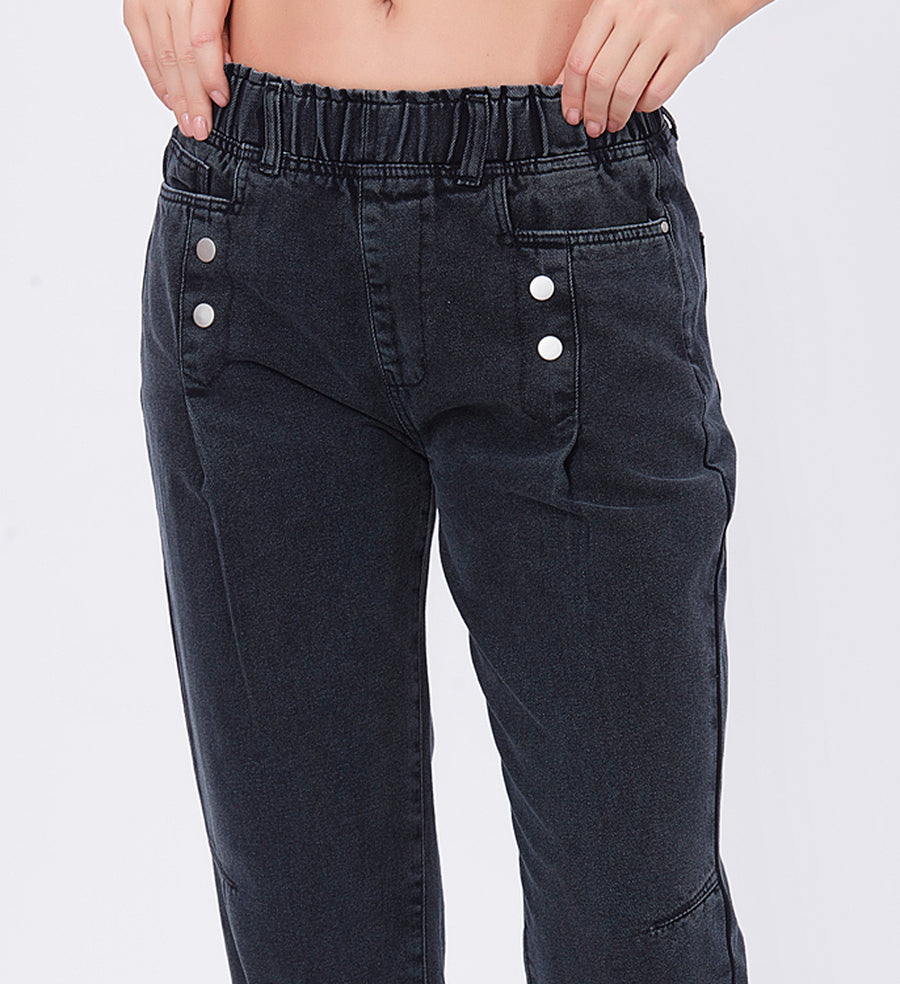 Blum Denim Women's (1608) Blue Mini Straight Fit High Waist: Stretchable Knitted Denim Jeans for Effortless Style
