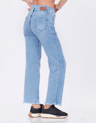 Blum Denim Women's (1497) Ice Straight Fit High Waist: Stretchable Knitted Denim Jeans for Effortless Style