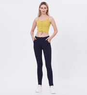 Blum Women's (1783) Blue Four Way Roma Stretchable Formal Trousers: Elevate Your Professional Style