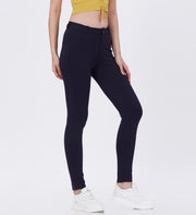 Blum Women's (1783) Blue Four Way Roma Stretchable Formal Trousers: Elevate Your Professional Style