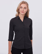 Blum Denim Women's (1003) Multicolor Formal Shirt with Shirt Collar, 3/4 Sleeves, in Inbox Fabric