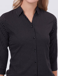 Blum Denim Women's (1003) Multicolor Formal Shirt with Shirt Collar, 3/4 Sleeves, in Inbox Fabric
