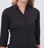 Blum Denim Women's (1003) Multicolor Formal Shirt with Shirt Collar, 3/4 Sleeves, in Inbox Fabric