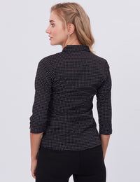 Blum Denim Women's (1003) Multicolor Formal Shirt with Shirt Collar, 3/4 Sleeves, in Inbox Fabric