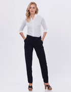Blum Denim Women's (1301) Black Regular Fit Solid Formal Casual Trousers