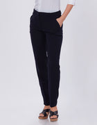 Blum Denim Women's (1301) Black Regular Fit Solid Formal Casual Trousers