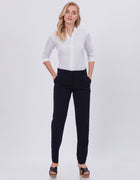 Blum Denim Women's (1301) Black Regular Fit Solid Formal Casual Trousers