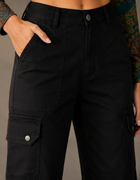 Blum Women's Black High-Rise Straight-Fit Six-Pocket Cargo Pants | Utility Style (3603BLACK)