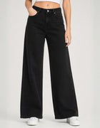 BLUM Women’s Wide Baggy Cotton Denim Jeans -(3796)