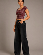 Blum Denim Women's Signature Carbon Black High-Rise Wide-Leg Jeans | Soft Faded Wash (7210C.BLACK)